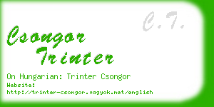 csongor trinter business card